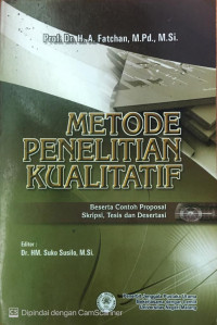 Image of Metode penelitian  kualitatif : Beserta contoh proposal skripsi, tesis dan disertasi