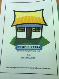 Image of Ensiklopedia potensi desa gunung mas