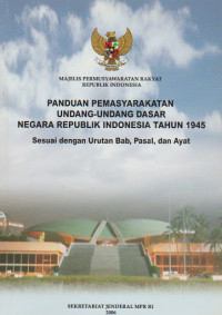 Image of Panduan Pemasyarakatan Undang-undang Dasar negara republik Indonesia Tahun 1945