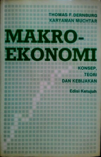 Image of Makro Ekonomi : konsep, teori dan kebijakan edisi ketujuh