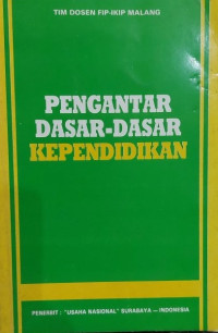 Image of PENGANTAR DASAR DASAR KEPINDIDIKAN